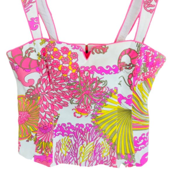 Nanette Lepore Tops - Nanette Lepore Sleeveless Top Ocean Scene